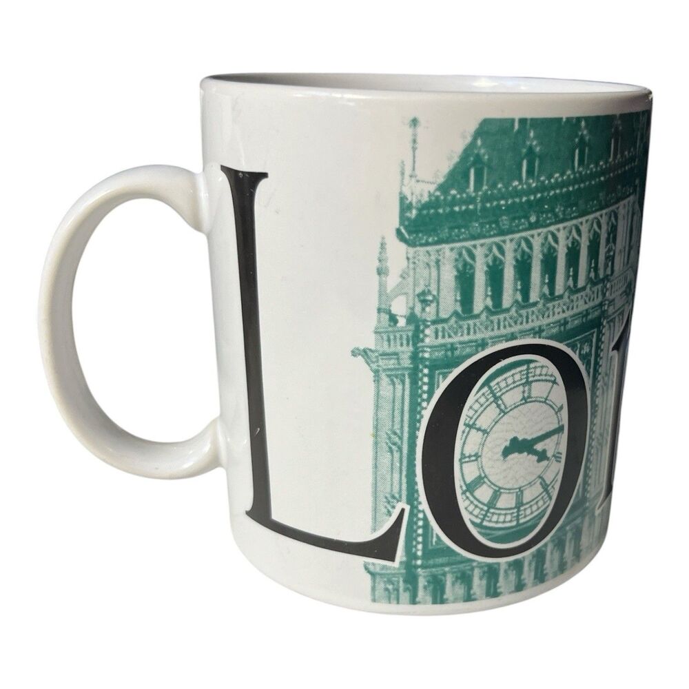 Starbucks 1994 London City Mug Collector Series Big Ben Coffee Cup 20 oz READ